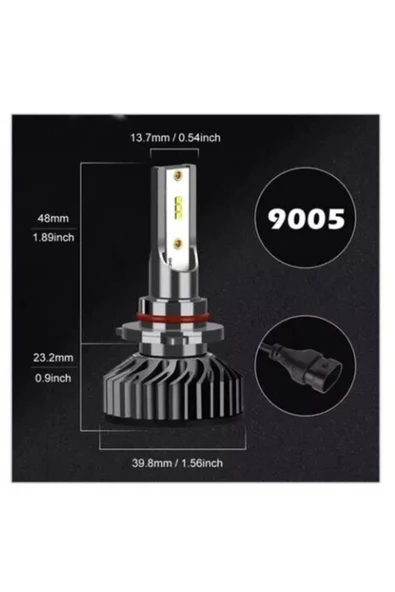 Forza Hb4 9006 Cree (csp) Led Xenon Takımı **yeni Nesil Mini** (canbus) - Resim 8