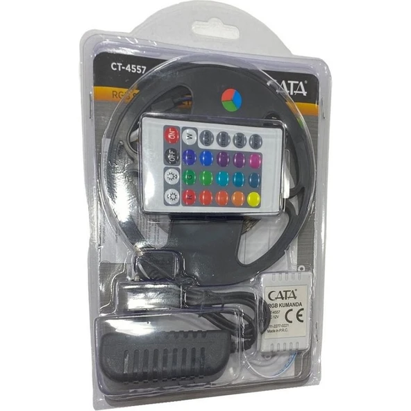 Cata CT-4557 5m 96 Renk Rgb Şerit LED Seti - Resim 2