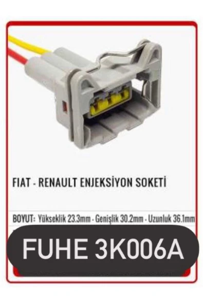 fuhe 3k006a Fiat - Renault Enjeksiyon Soketi Uyumlu ürün görseli 1