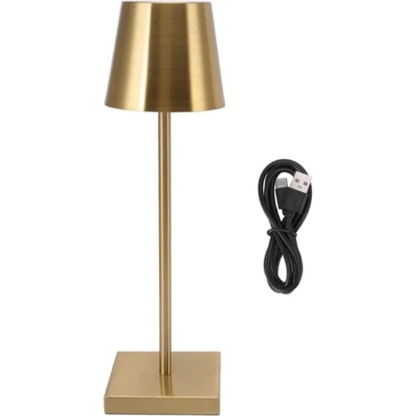 Cata Istanbul Masa Lambası Gold Renk Ct-8437 Uzunluk Ayarlı Tek Anahtarla 3 Renk - Resim 3