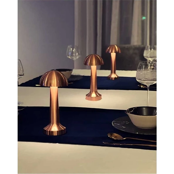 Cata CT-8430 Lızbon Dokunmatik Masa Lambası 3 Renk Bronz - Resim 4