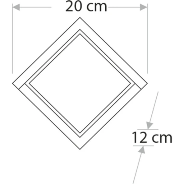 12W Sıva Üstü LED Aplik Günışığı CT-7074 - Resim 3