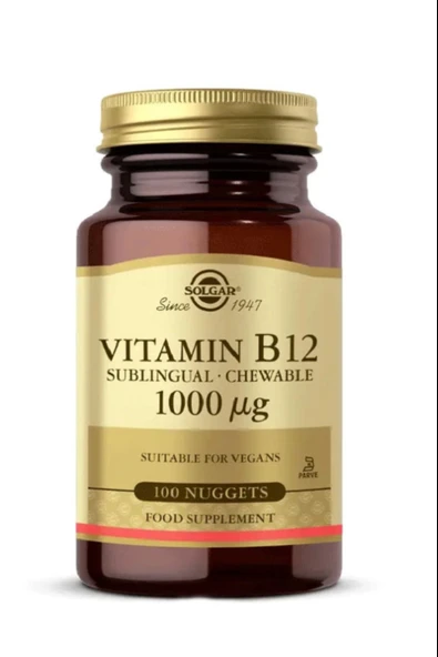 Solgar Vitamin B12 1000 Mcg 100 Tablet 2 Adet - Resim 3