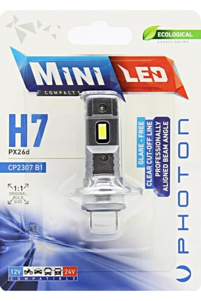 DuoLight H7 Mini Led ( H7 Kullanan Tüm Araçlara Uyumlu/ Can-bus Mevcuttur) ürün görseli 1