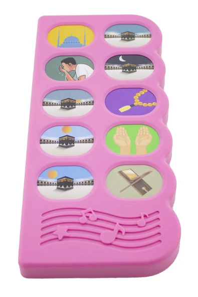 Sesli Namaz Öğreten Sesli Seccade Sesli Namaz Öğreten Cihaz Pembe ve Yasin Cüzü Tesbih Pusula - Resim 3