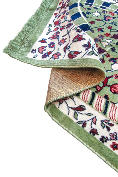 Ravza Temalı Hediyelik Set - Seccade, Ravza Kokusu, Sabun ve Takke Dini Hediye Seti - Resim 4