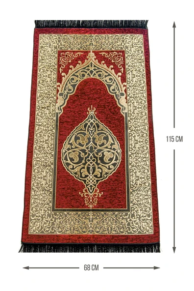 Türk Bayraklı Kuranı Kerim Hediyelik Set – Kadife Kutulu, Bayrak, Seccade ve Tesbih - Resim 9