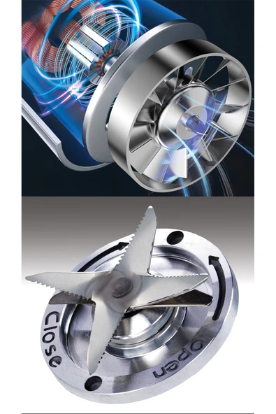 Kiwi KSB-2251 2000w 6 Paslanmaz Çelik Bıçaklı Pro Standlı Blender - Resim 4