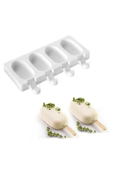 Magnum 4'lü Silikon Dondurma Kalıbı Büyük Boy ürün görseli 1