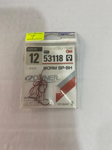 OWNER WORM SP-BH  53118 NO: 12 OLTA İĞNESİ ürün görseli