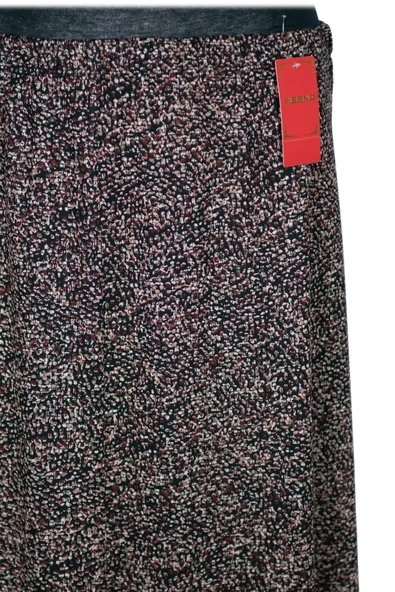 Hesna Kadın Ayşen Kışlık 8 Parça Astarsız Lastikli Bordo Etek D31 - Resim 2