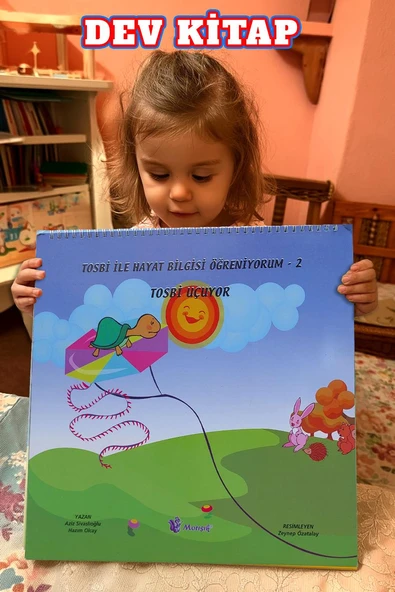 Tosbi ile Hayat Bilgisi Öğreniyorum Seti (1–6) | 2-6 Yaş Dev Boyutlu Spiralli Eğitim Kitabı - Resim 3