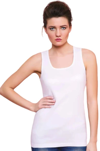 Altunkoza Underwear 12'li Paket Penye Ribana Geniş Askılı Atlet 10507 ürün görseli