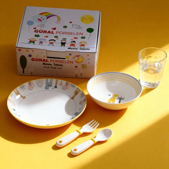 GÜRAL PORSELEN Camelia 2 Parça Mama Takımı 5970 - Resim 2