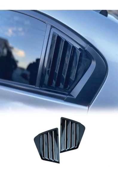 ROAL TUNİNG CİVİC FB7 uyumluARKA KELEBEK CAM KAPLAMA VİZÖR RÜZGARLIK PİANO BLACK 2012-15 UYUMLU - Resim 2