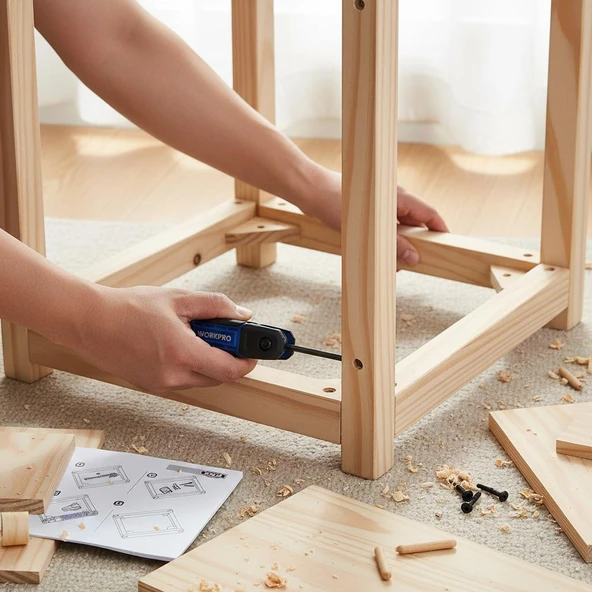 WORKPRO WP222028 8 Parça CR-V Metrik Çakı Tipi Profesyonel Allen Anahtar Takımı - Resim 5