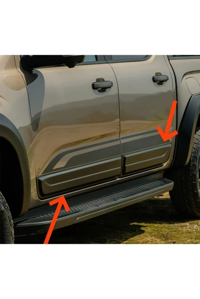 ROAL TUNİNG Volkswagen Amarok 2022+ Kapı Gövde Kaplama Kabartma kaplama ürün görseli