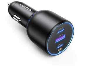 UGREEN 130W 3 Portlu Araç İçi Şarj Cihazı Çakmaklık Adaptörü, 35025 - Resim 2