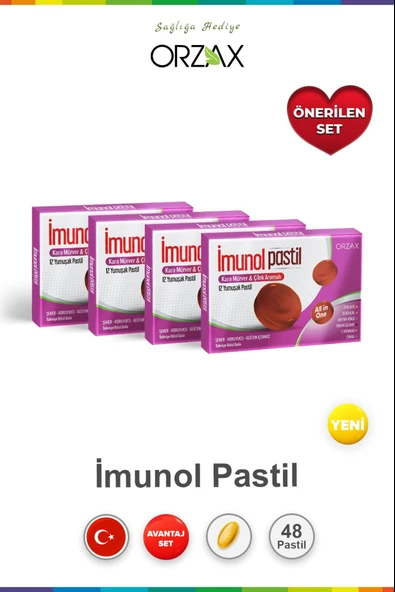 İmunol Karamürver & Çilek 12 Pastil 4 Adet ürün görseli