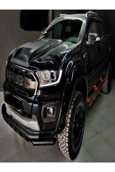 ROAL TUNİNG 2012-2022 MODEL FORD RANGER T6-T7-T8 UYUMLU SHARK ÖN TAMPON KORUMA - Resim 3