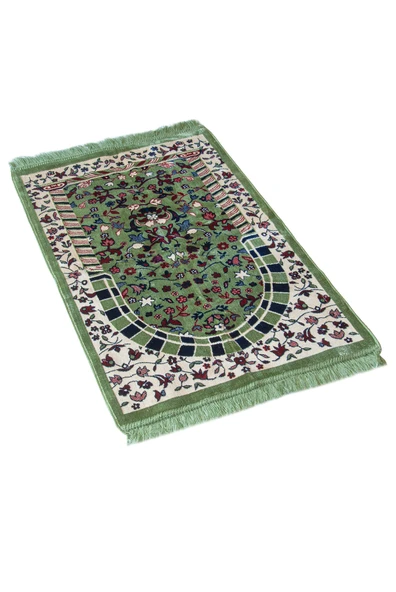 Ravza Temalı Hediyelik Set - Seccade, Ravza Kokusu, Sabun ve Takke Dini Hediye Seti - Resim 2