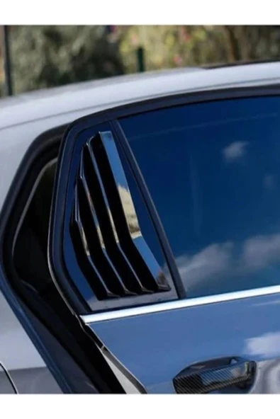ROAL TUNİNG VOLKSWAGEN GOLF 8 KELEBEK CAM KAPLAMA VİZÖR RÜZGARLIK PİANO BLACK 2020 VE ÜZERİ - Resim 2