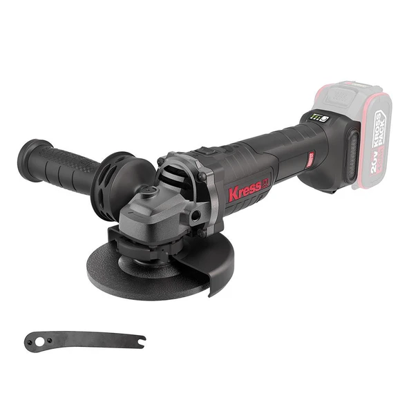 Kress KUH10.9 20Volt 125mm Kömürsüz Profesyonel Şarjlı Devir Ayarlı Avuç Taşlama (Akü Dahil Değildir) ürün görseli 1