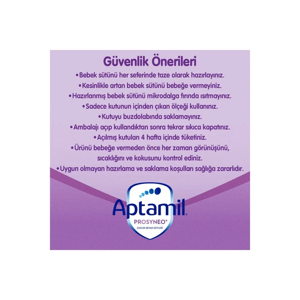 Aptamil Prosyneo 1 Bebek Sütü 0-6 Ay 800 gr - Resim 6