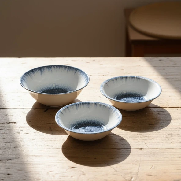 GÜRAL PORSELEN Enternasyonel Antares 3 Parça Kase Seti 16 cm & 19 cm 14711 - Resim 4