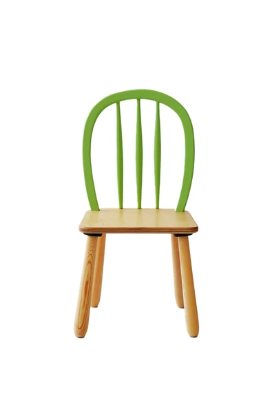 Ahşap Macaron Sandalye (Yeşil) ürün görseli