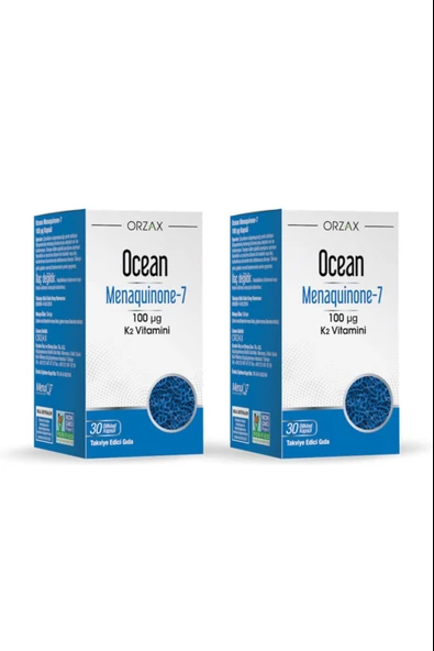 Ocean MK-7 100 mcg Vitamin K2 30 Kapsül 2 Adet ürün görseli