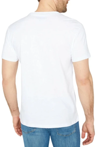 Altunkoza Underwear Has Altunkoza 12'li Beyaz Likralı V Yaka Erkek Fanila 14006 - Resim 3