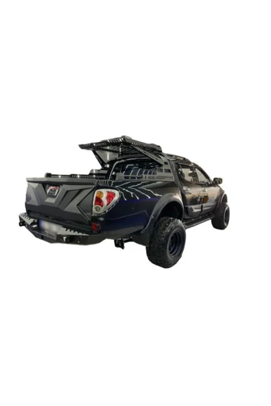 ROAL TUNİNG 2010-2014 ARASI UYUMLU MİTSUBİSHİ L200 ARKA KAPAK KORUMA KAPLAMA DODİK - Resim 3