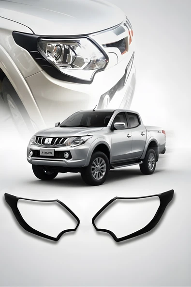 ROAL TUNİNG Mitsubishi L200 2015-2018 Ön Far Koruma Çerçevesi – ABS Tuning Aksesuar (ROAL Tuning) ürün görseli