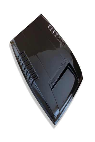 ROAL TUNİNG FORD RANGER KAPUT SCOOP KAPLAMA KABARTMA T6T7T8 UYUMLU PİANO BLACK - Resim 2
