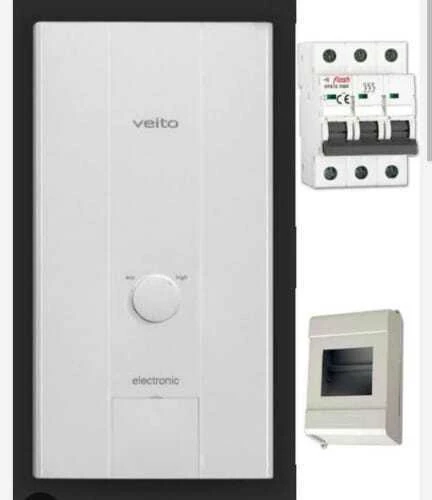 Veito Blue E 380V Elektrikli Şofben Merkezi Sistem 24 kW Sıgorta Ve Kutusu Dahil Paket ürün görseli