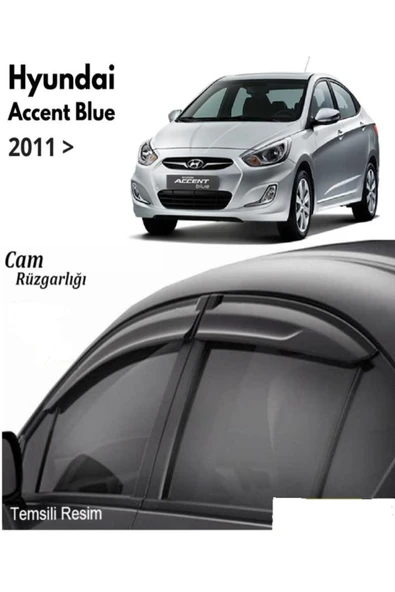 ROAL TUNİNG HYUNDAİ ACCENT BLUE UYUMLU CAM RÜZGARLIĞI 2011 VE ÜZERİ UYUMLUDUR. - Resim 2