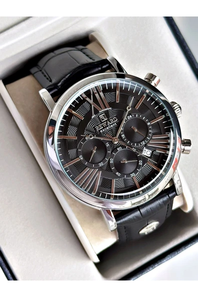 Reward Siyah Renk Deri Kordon Orjinal Klips Fonksiyonlu Erkek Kol Saati + BİLEKLİK HEDİYELİ ürün görseli 1