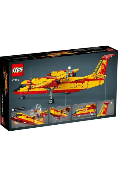 Technic İtfaiye Uçağı 42152-10 Yaş ve Üzeri Çocuklar İçin Model Uçak Projesi İçeren Yaratıcı Oy - Resim 2