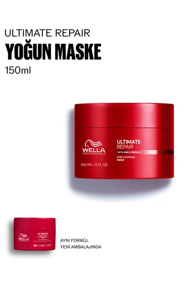 Wella Ultimate Repair Tüm Saç Tipleri İçin Yoğun Onarıcı Bakım Maskesi 150 ML ürün görseli 1