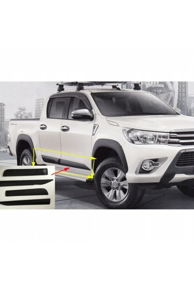 ROAL TUNİNG Toyota Hilux 2015+ Kapı Gövde Kaplama Kabartma – ABS Tuning Aksesuar (ROAL Tuning) ürün görseli