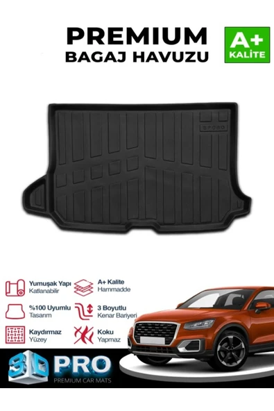 ROAL TUNİNG AUDİ Q2 BAGAJ HAVUZU 2020 VE ÜZERİ UYUMLUDUR.3D ürün görseli