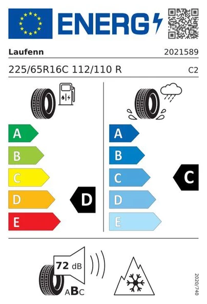 Laufenn 225/65r16 112/110r ı fıt van ly31 Kamyonet Kış 2025 - Resim 3
