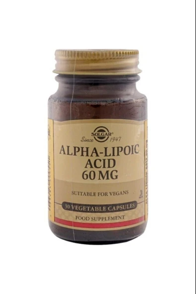 Solgar Alpha Lipoic Acid 60 Mg 30 Kapsül ürün görseli