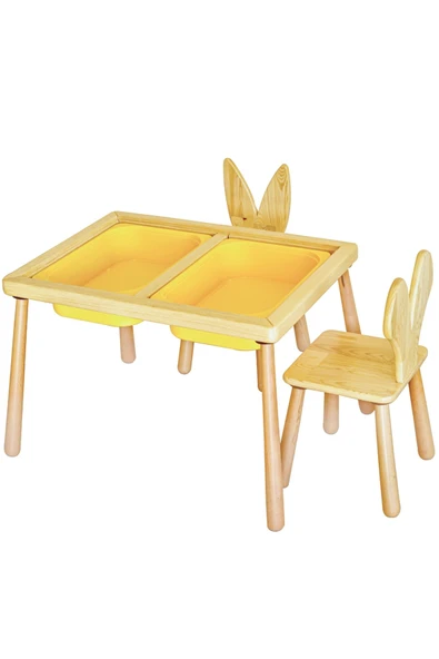 Duyusal Oyun Masası + 2 Sandalye ürün görseli 1