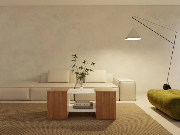 Lupo Orta Sehpa Marbellakiraz Beyaz Renk ürün görseli 1