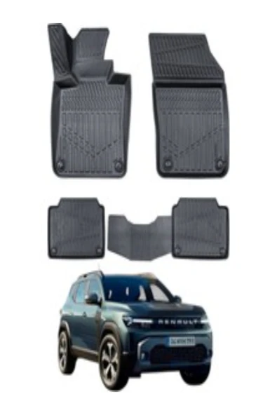 ROAL TUNİNG Yeni̇ Renault Duster Mi̇ld 4x4 Hybri̇d Paspas 5d Uyumlu ürün görseli 1