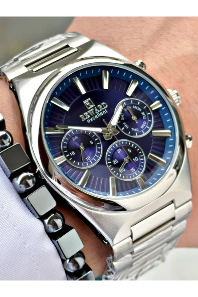 Reward Gümüş Renk Fonksiyonlar Aktif Spor Çelik Erkek Kol Saati + BİLEKLİK HEDİYELİ ürün görseli 1