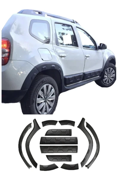 ROAL TUNİNG Dacia Duster 2010-2017 Dodik Seti 12 Parça – ABS Çamurluk Kaplama Tuning Aksesuar (ROAL Tuning) ürün görseli