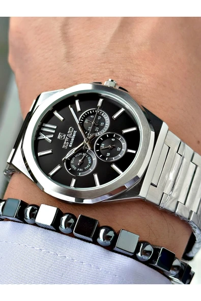 Reward Gümüş Renk Fonksiyonlar Aktif Klasik Çelik Kordon Erkek Kol Saati + BİLEKLİK HEDİYELİ - Resim 2